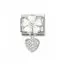 Nomination Classic White Flower Heart 331814/04-1