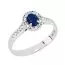 Romanssi Sinitähtönen timanttisormus 3614.1