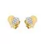 Gold HerzOhrringe 411589-00R-1