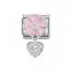 Nomination Classic Pink Flower Heart 331814/01-1