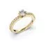 Festive Juliette timanttisormus, keltakulta 517-058-KK