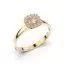 Festive Janette Morganiitti timanttisormus, keltakulta 567-030M-KK