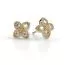 Festive Lotus timanttikorvakorut, keltakulta 590-024K-KK