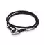Pandora Moments Brown Braided Double Leather rannekoru 593338C01-D2-1