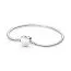 Pandora Moments Engravable Heart Clasp Snake Chain Armband 16 cm 599206C00-1