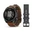Garmin Fenix 8 Pro Amoled 47mm LTE Sapphire, titaani ja ruskea nahkaranneke 010-03198-40