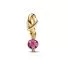 Pandora Faceted Pink Eternity Circle Dangle hela 763462C10 / lokakuu-1
