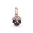 Pandora Rose Deep Purple Pansy Flower Dangle hela 780776C01-1