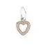 Pandora Rose Gold Dangle Heart 14K hela 791357CZ-1
