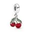 Pandora Moments Cherry Fruit Dangle Charm hela 791583C01-1