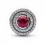 Pandora Timeless Charm Red Sparkling Levelled Round hela 792418C01-1