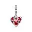 Pandora Disney Mickey & Minnie Mouse Kiss Red Murano Glass hela 792522C01-1