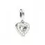 Pandora Pearlescent White Heart Mum Double Dangle 792649C01-1