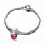 Pandora Moments Red Heart & Arrow Murano Glass Dangle hela 793085C01-2