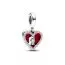 Pandora Red Heart & Keyhole Double Dangle hela 793119C01-1