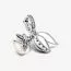 Pandora White Rose in Bloom Double Dangle hela 793200C01-2