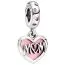 Pandora Mum Script Heart hela 798887C01-1