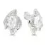 Silberohrringe mit Großem Zirkon E-15239Z