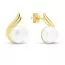 Vergoldete Silberohrringe mit Perle BOL-E2015PG
