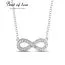 Hopeinen kaulakoru, ikuisuus BOL-N0048Z/42-45CM-1