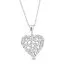 Hopeinen kaulakoru / sydän BOL-N1256Z/40-45-1