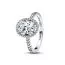 Pandora Oval Sparkling Halo Statement sormus 193777C01-1