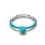 Pandora Turquoise-coloured Heart Stone sormus 193828C01-2