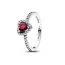 Pandora Elevated Fuchsia Rose Heart sormus 198421C13
