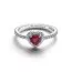 Pandora Elevated Fuchsia Rose Heart sormus 198421C13