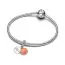 Pandora Coral-coloured Shell Double Dangle Charm hela 793821C01-3