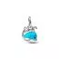 Pandora Turquoise-coloured Whale Dangle Charm hela 793822C01-2