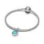 Pandora Turquoise-coloured Whale Dangle Charm hela 793822C01-3