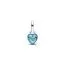 Pandora Turquoise-coloured Heart Mini Dangle Charm hela 793827C01-2