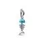 Pandora Turquoise-coloured Fishbone Dangle Charm hela 793894C01-1