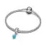 Pandora Turquoise-coloured Dangle Charm hela 793901C01-3