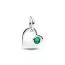Pandora May Engravable Heart Green Stone Dangle Charm hela 794295C05