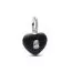Pandora Matte Black Ceramic Heart Padlock Dangle Charm hela 794424C02