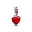 Pandora Red Murano Glass Heart Double Dangle Charm hela 794429C01