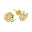 Kultaiset korvakorut, solmu JE14385-CZ-1