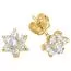 Kultaiset korvakorut, kukka JE5786-1