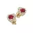Gold Ohrringe, Herz JE57905-RB-CZ-1