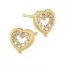 Kultaiset tappikorvakorut, sydän K-E31265Z-1