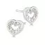 Valkokultaiset sydänkorvakorut K-E31265ZW-1