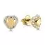 Kultaiset sydänkorvakorut K-E35205Z-1