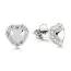 Valkokultaiset sydänkorvakorut K-E35205ZW-1