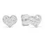 Valkokultaiset sydänkorvakorut K-E38302ZW-1