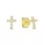 Goldene Kreuz-Ohrringe K-E54796Z