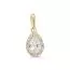 Gold Anhänger, Tropfen K-P63958Z-1