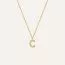 Mockberg Petite Stone Letter, C Halskette MB0073-1