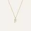 Mockberg Petite Stone Letter, F Halskette MB0076-1